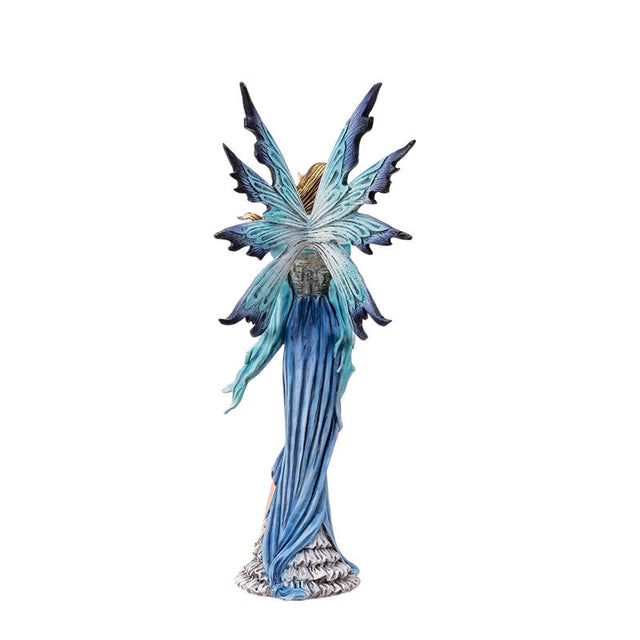 11.2" Blue Fairy Holding Chick Statue - Magick Magick.com