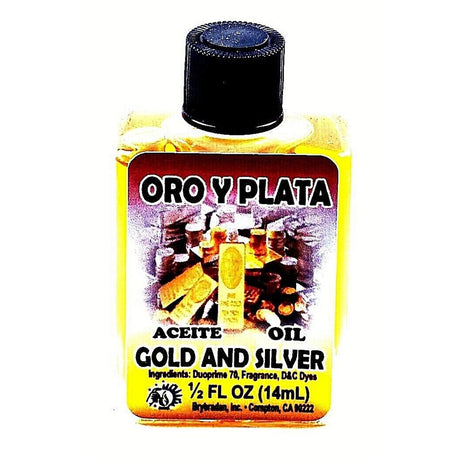 1/2 oz Brybradan Spiritual Oil - Gold & Silver - Magick Magick.com