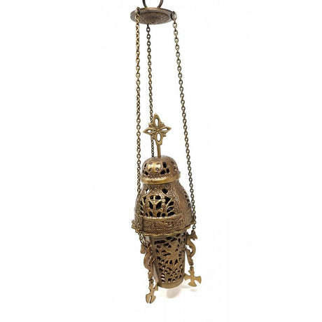 15" Hanging Church Brass Charcoal Burner - Magick Magick.com