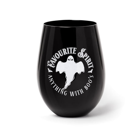 17 oz Black Drinking Glass - Favourite Spirit - Magick Magick.com