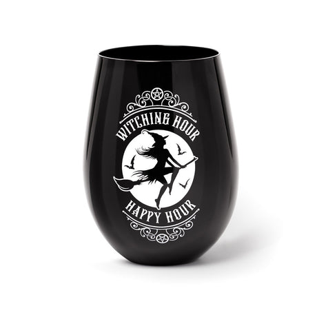 17 oz Black Drinking Glass - Witching Hour - Magick Magick.com