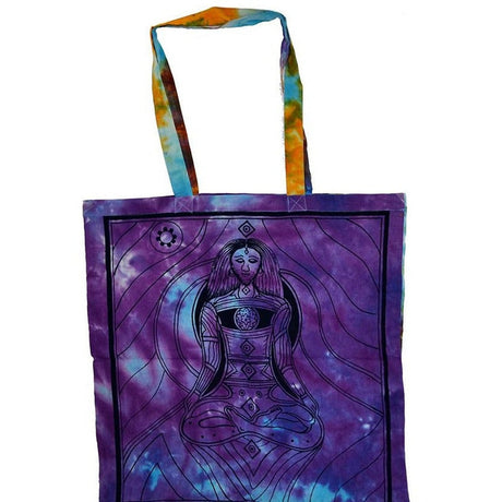 18" x 18" Seven Chakra Tie Dye Tote Bag - Magick Magick.com