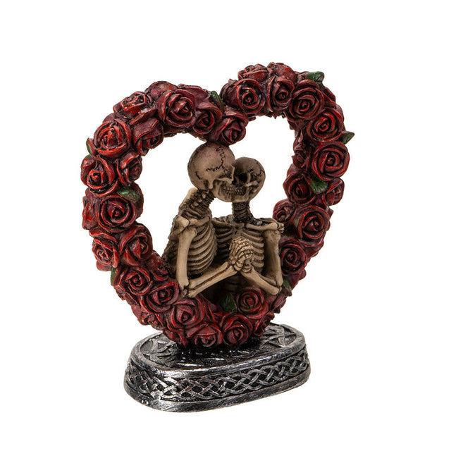 4.85" Love Never Dies Skeleton Couple Statue - Magick Magick.com