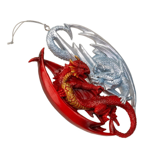 5" Fire and Ice Dragon Ornament by Anne Stokes - Magick Magick.com