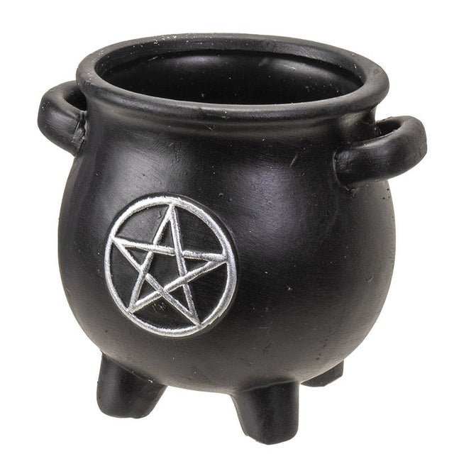 5" Witches Cauldron Pentagram Terracotta Planter Pot - Magick Magick.com