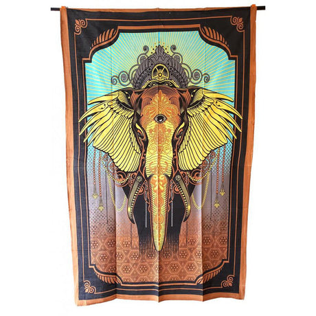 54" x 86" Third Eye Elephant Tapestry - Magick Magick.com