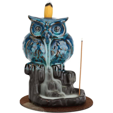 5.5" Owl Backflow Cone Incense Burner - Magick Magick.com