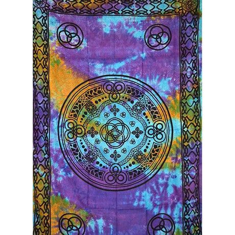 72" x 108" New Mandala Tie Dye Tapestry - Magick Magick.com