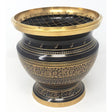 8" Black Carved Brass Censer Charcoal Burner - Magick Magick.com
