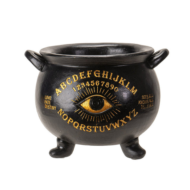 8.7" Ouija Cauldron Pot - Magick Magick.com