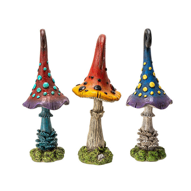 9.8" Magic Mushroom Statues (Set of 3) - Magick Magick.com