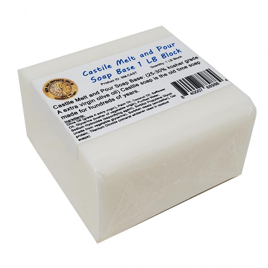 Castile Melt and Pour Block Soap Base from