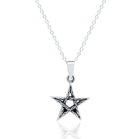 Celtic Night Pentacle Pendant with Sterling Silver Chain - Magick Magick.com
