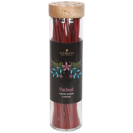 Dark Forest Patchouli Glass Incense with Burner (30 Sticks) - Magick Magick.com
