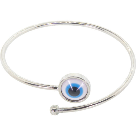 Evil Eye Silver Adjustable Bracelet - Magick Magick.com