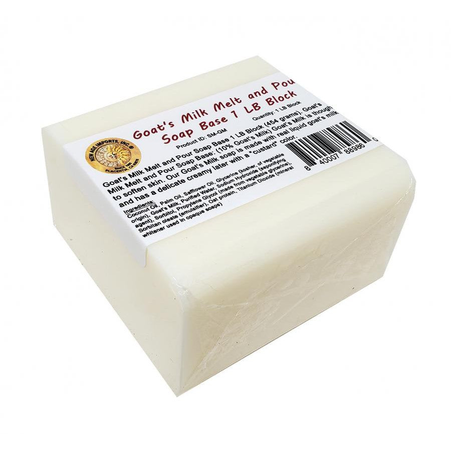 Goat's Milk Melt and Pour Block Soap Base from