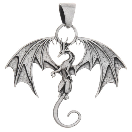 Guardian Dragon Sterling Silver Pendant - Magick Magick.com