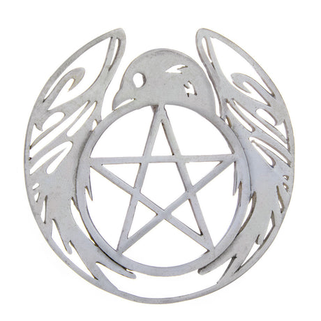 Guardian Raven Sterling Silver Pendant - Magick Magick.com