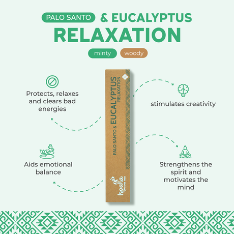 Ispalla - Relaxation (Palo Santo & Eucalyptus) Incense Sticks (10 Pack) - Magick Magick.com