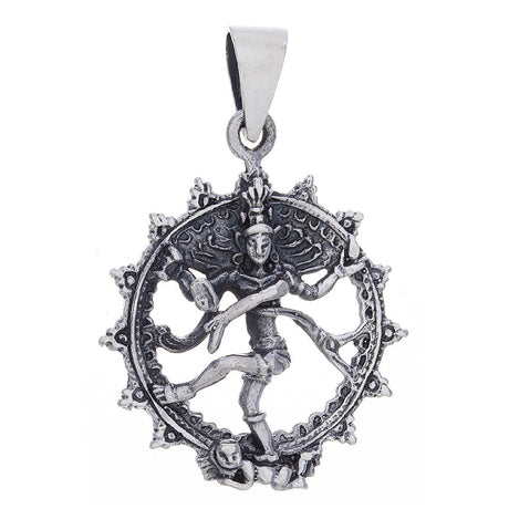 Nataraja Shiva Sterling Silver Pendant - Magick Magick.com