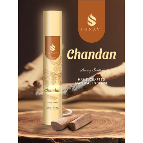 SONAVI Luxury Edition Incense Sticks - Chandan (50 Grams) - Magick Magick.com