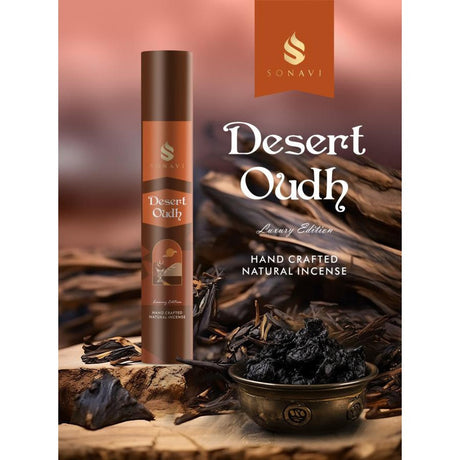 SONAVI Luxury Edition Incense Sticks - Desert Oudh (50 Grams) - Magick Magick.com