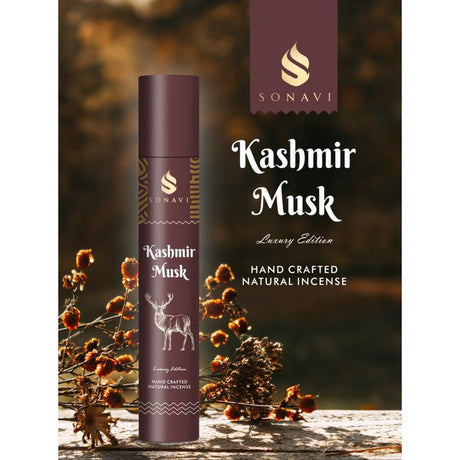 SONAVI Luxury Edition Incense Sticks - Kashmir Musk (50 Grams) - Magick Magick.com