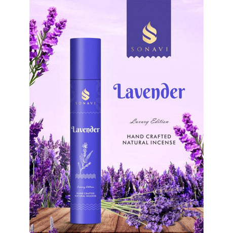 SONAVI Luxury Edition Incense Sticks - Lavender (50 Grams) - Magick Magick.com