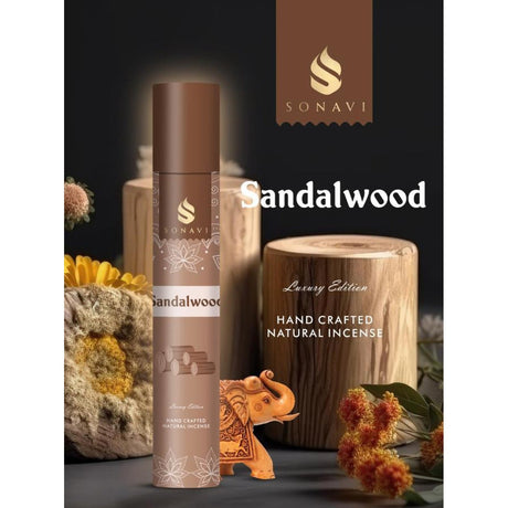 SONAVI Luxury Edition Incense Sticks - Sandalwood (50 Grams) - Magick Magick.com