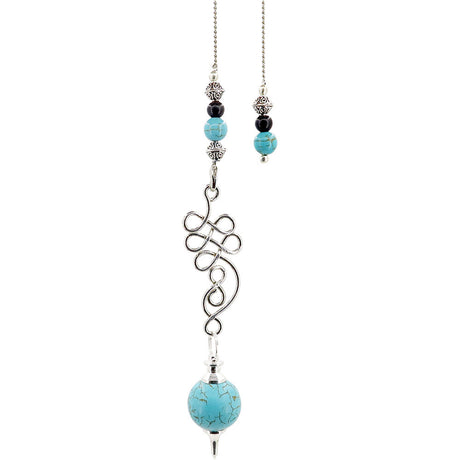 Sephoroton Pendulum - Turquoise with Double Infinity Symbol - Magick Magick.com
