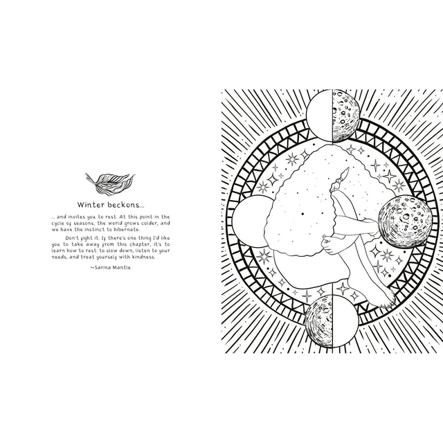 The Divine Feminine: Self-Discovery Coloring Journal by Sarina Mantle - Magick Magick.com