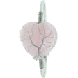Wire Wrapped Adjustable Bracelet - Rose Quartz Heart - Magick Magick.com