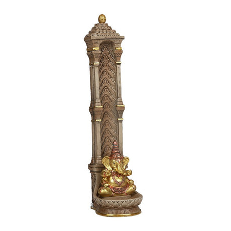 10.5" Standing Ganesha Throne Stick Incense Burner - Magick Magick.com