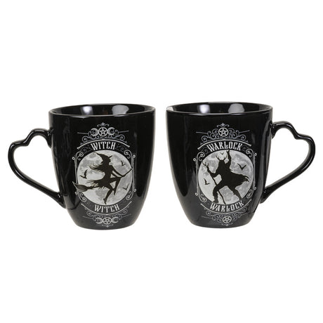 12 oz Ceramic Mug Set - Witch & Warlock - Magick Magick.com