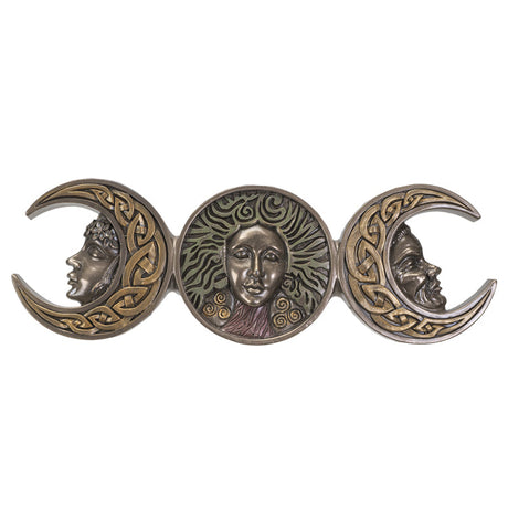12.25" Triple Moon Goddess Plaque - Magick Magick.com