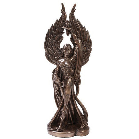 12.5" Morrigan War Goddess Statue in Bronze - Magick Magick.com