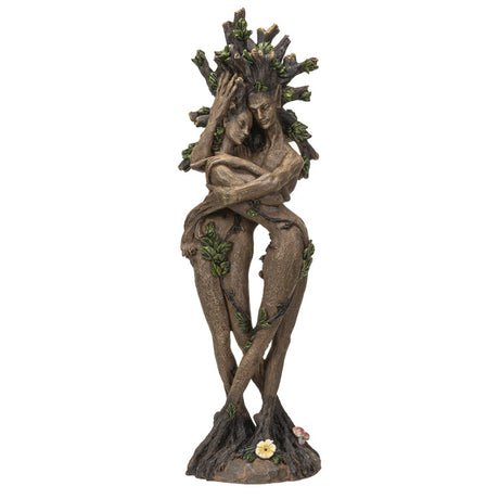 12.6" Ent Tree Hugging Couple Polyresin Statue - Magick Magick.com
