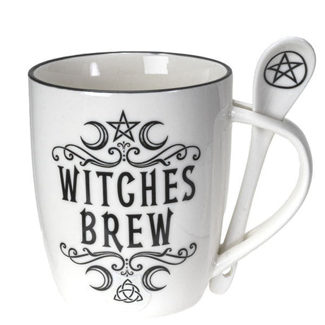 13 oz Ceramic Mug and Spoon Set - Witches Brew - Magick Magick.com