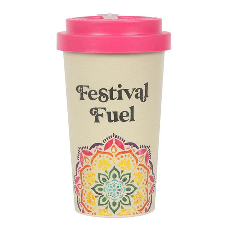 13.5 oz Bamboo Travel Mug with Sleeve - Festival Fuel - Magick Magick.com