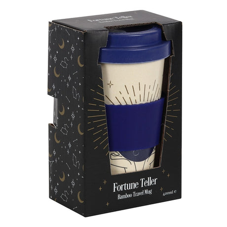 13.5 oz Bamboo Travel Mug with Sleeve - Fortune Teller - Magick Magick.com