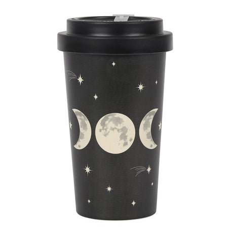 13.5 oz Bamboo Travel Mug with Sleeve - Triple Moon - Magick Magick.com