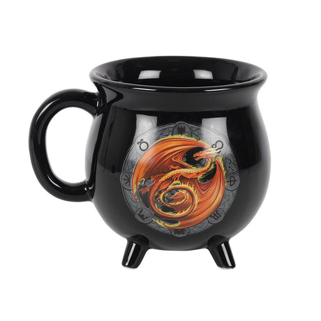 16 oz Anne Stokes Ceramic Color Changing Cauldron Mug - Beltane - Magick Magick.com