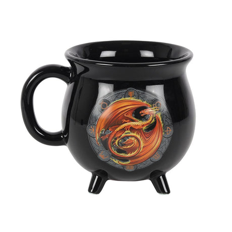 16 oz Anne Stokes Ceramic Color Changing Cauldron Mug - Beltane - Magick Magick.com