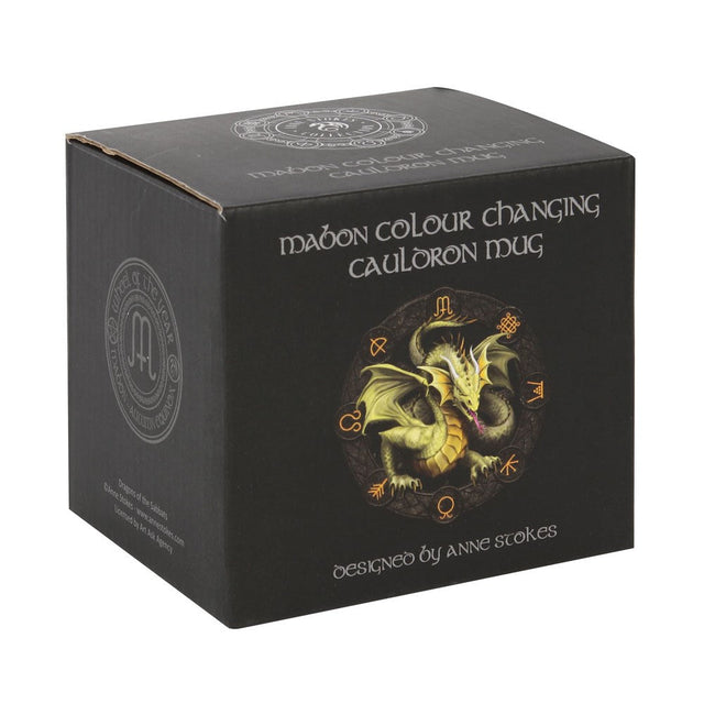 16 oz Anne Stokes Ceramic Color Changing Cauldron Mug - Mabon - Magick Magick.com