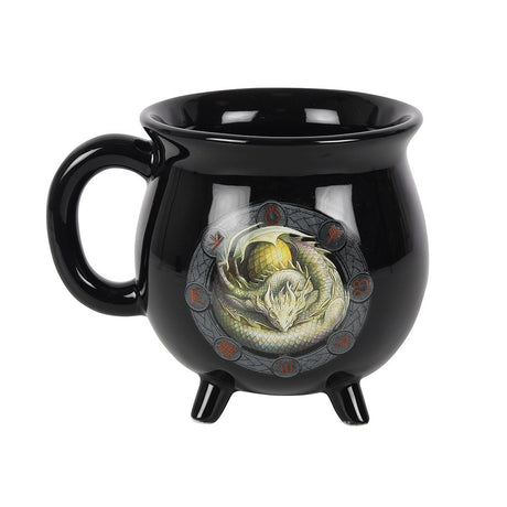 16 oz Anne Stokes Ceramic Color Changing Cauldron Mug - Ostara - Magick Magick.com