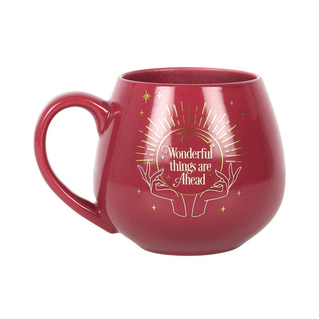 16 oz Ceramic Color Changing Mug - Fortune Teller Pink - Magick Magick.com