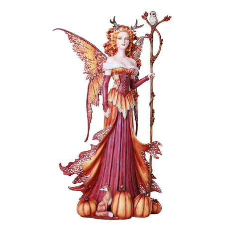 17.3" Amy Brown Fairy Statue - Pumpkin Queen - Magick Magick.com