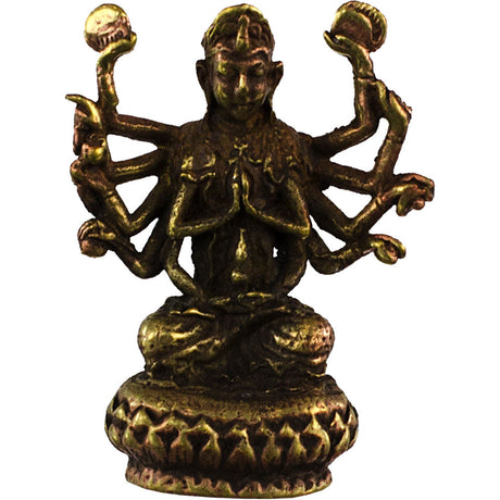 1.2" Mini Brass Figurine - Kali (Pack of 3) - Magick Magick.com