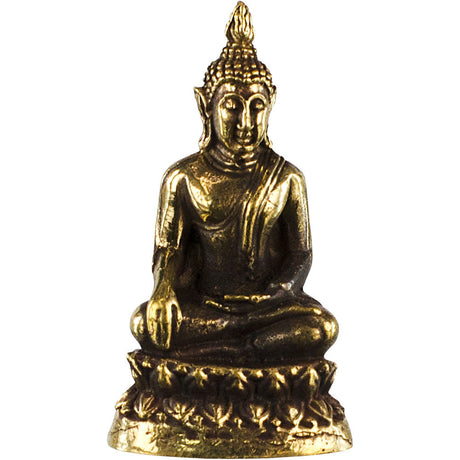 1.5" Mini Brass Figurine - Shakyamuni Buddha (Pack of 3) - Magick Magick.com