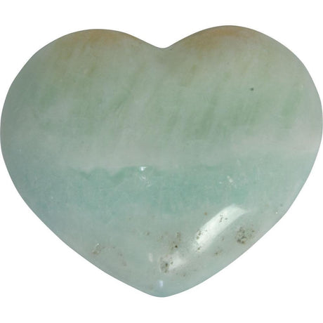2" Puffed Gemstone Heart - Caribbean Calcite - Magick Magick.com